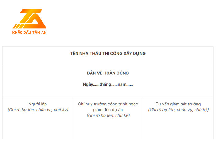 mẫu dấu hoàn công