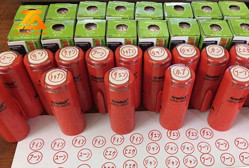 khắc dấu tên tiếng nhật