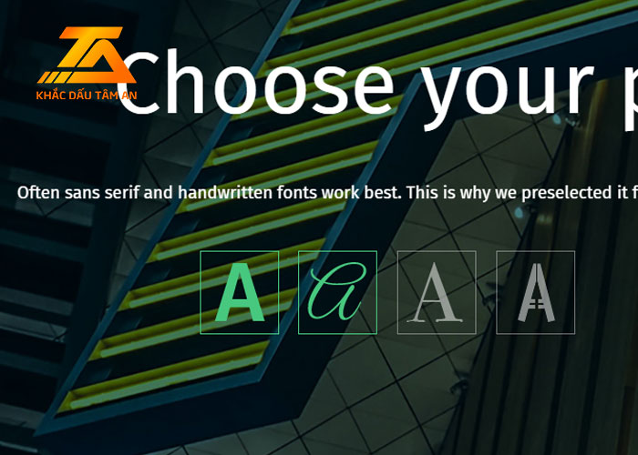 tạo con dấu online